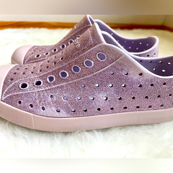 Child's Native Jefferson Bling Glitter Shoes (Size 12) - Picture 6 of 7